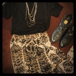 Show me your mumu snake skin skirt